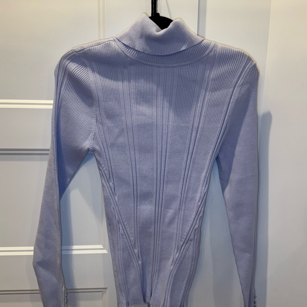 White House Black Market Light Purple Turtleneck Sweater